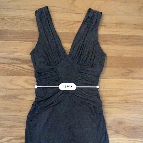 Bebe Faux Suede Olive Bodycon Dress - Picture 7 of 8